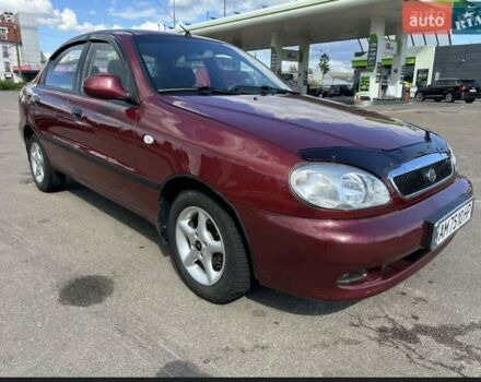 Красный ЗАЗ Ланос, объемом двигателя 1.49 л и пробегом 98 тыс. км за 3400 $, фото 1 на Automoto.ua