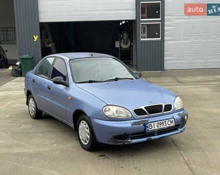 Синий ЗАЗ Ланос, объемом двигателя 1.39 л и пробегом 200 тыс. км за 1250 $, фото 1 на Automoto.ua