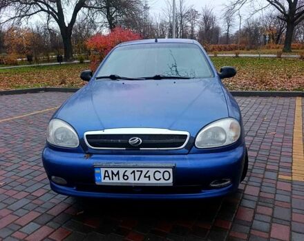Синій ЗАЗ Ланос, об'ємом двигуна 1.6 л та пробігом 200 тис. км за 1750 $, фото 7 на Automoto.ua