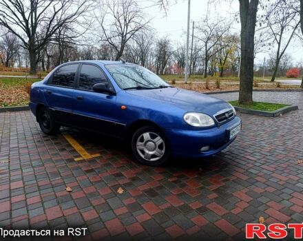 Синій ЗАЗ Ланос, об'ємом двигуна 1.6 л та пробігом 200 тис. км за 1750 $, фото 1 на Automoto.ua