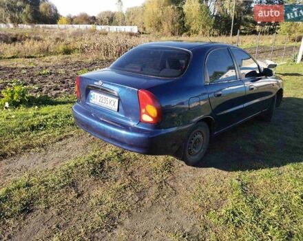 Синий ЗАЗ Ланос, объемом двигателя 1.6 л и пробегом 127 тыс. км за 2400 $, фото 1 на Automoto.ua