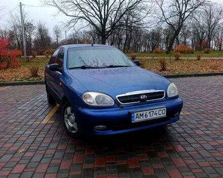 Синій ЗАЗ Ланос, об'ємом двигуна 1.6 л та пробігом 200 тис. км за 1750 $, фото 1 на Automoto.ua