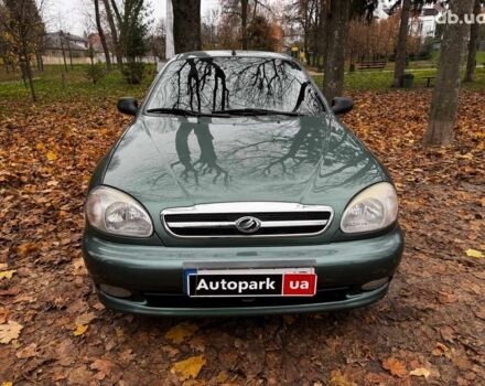 Зеленый ЗАЗ Ланос, объемом двигателя 1.5 л и пробегом 130 тыс. км за 3190 $, фото 1 на Automoto.ua