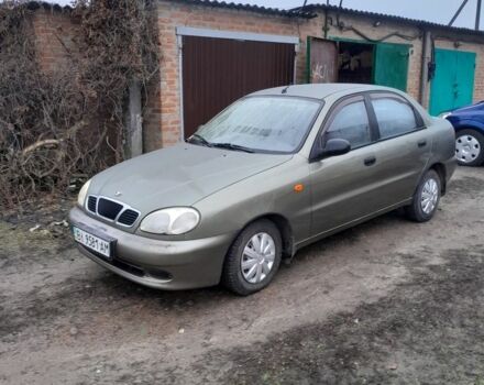 Зеленый ЗАЗ Ланос, объемом двигателя 1.3 л и пробегом 109 тыс. км за 2000 $, фото 1 на Automoto.ua