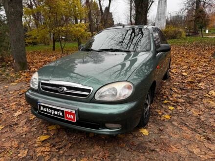 Зелений ЗАЗ Ланос, об'ємом двигуна 1.5 л та пробігом 130 тис. км за 3190 $, фото 1 на Automoto.ua