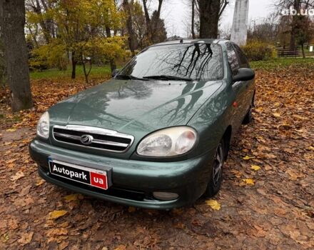 Зеленый ЗАЗ Ланос, объемом двигателя 1.5 л и пробегом 130 тыс. км за 3190 $, фото 1 на Automoto.ua