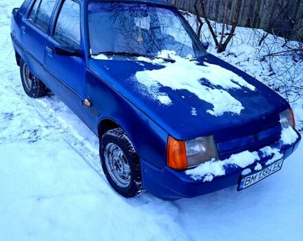 Синий ЗАЗ Славута, объемом двигателя 1.2 л и пробегом 120 тыс. км за 370 $, фото 1 на Automoto.ua