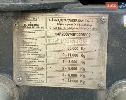 Білий Ali Riza Usta Бензовоз, об'ємом двигуна 0 л та пробігом 0 тис. км за 57000 $, фото 6 на Automoto.ua