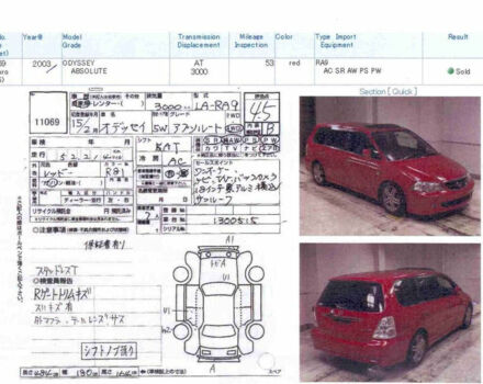 Honda Odyssey 2003 года - Фото 2 авто