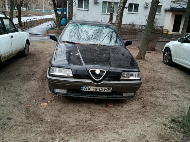 Черный Альфа Ромео 164, объемом двигателя 2 л и пробегом 300 тыс. км за 1050 $, фото 1 на Automoto.ua