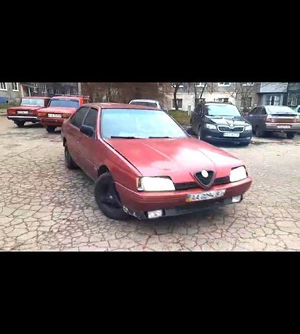 Червоний Альфа Ромео 164, об'ємом двигуна 2 л та пробігом 100 тис. км за 750 $, фото 1 на Automoto.ua