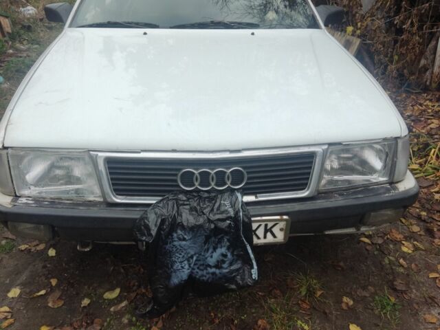 Белый Ауди 100, объемом двигателя 1.8 л и пробегом 380 тыс. км за 1300 $, фото 1 на Automoto.ua