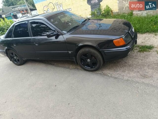 Черный Ауди 100, объемом двигателя 2.8 л и пробегом 200 тыс. км за 1150 $, фото 1 на Automoto.ua