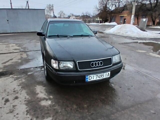 Черный Ауди 100, объемом двигателя 2.8 л и пробегом 360 тыс. км за 2100 $, фото 1 на Automoto.ua