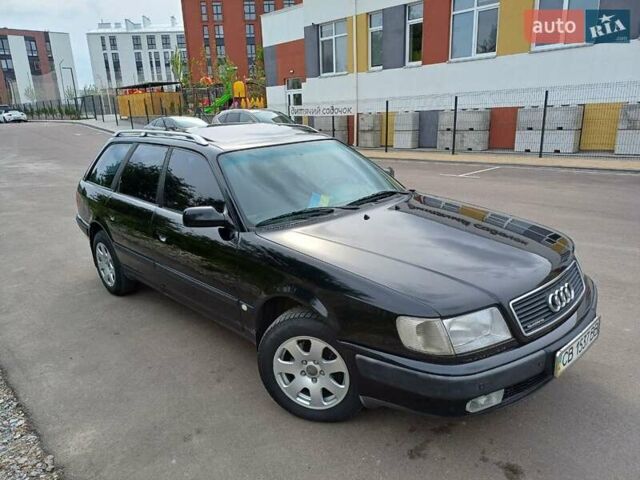 Черный Ауди 100, объемом двигателя 2.8 л и пробегом 414 тыс. км за 3000 $, фото 1 на Automoto.ua