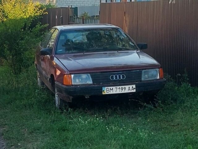 Красный Ауди 100, объемом двигателя 1.9 л и пробегом 350 тыс. км за 713 $, фото 1 на Automoto.ua