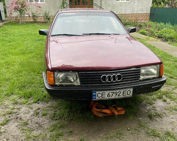 Червоний Ауді 100, об'ємом двигуна 2 л та пробігом 258 тис. км за 1700 $, фото 1 на Automoto.ua