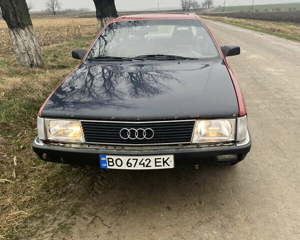 Красный Ауди 100, объемом двигателя 2 л и пробегом 250 тыс. км за 1500 $, фото 1 на Automoto.ua