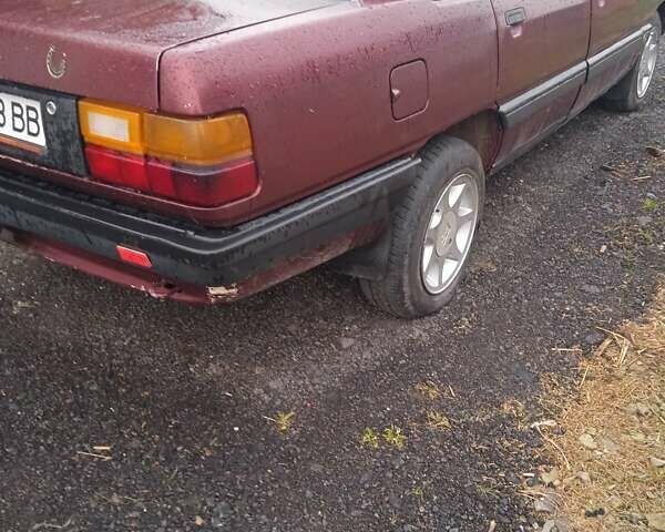 Красный Ауди 100, объемом двигателя 1.78 л и пробегом 100 тыс. км за 1350 $, фото 1 на Automoto.ua