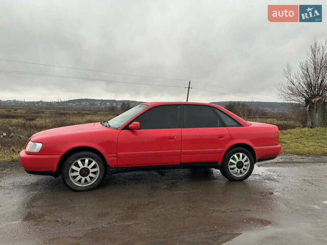 Красный Ауди 100, объемом двигателя 1.99 л и пробегом 400 тыс. км за 2400 $, фото 1 на Automoto.ua