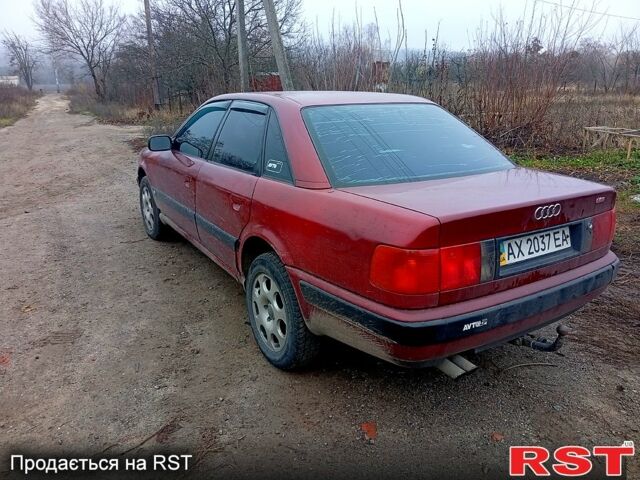 Красный Ауди 100, объемом двигателя 2.8 л и пробегом 320 тыс. км за 2500 $, фото 1 на Automoto.ua