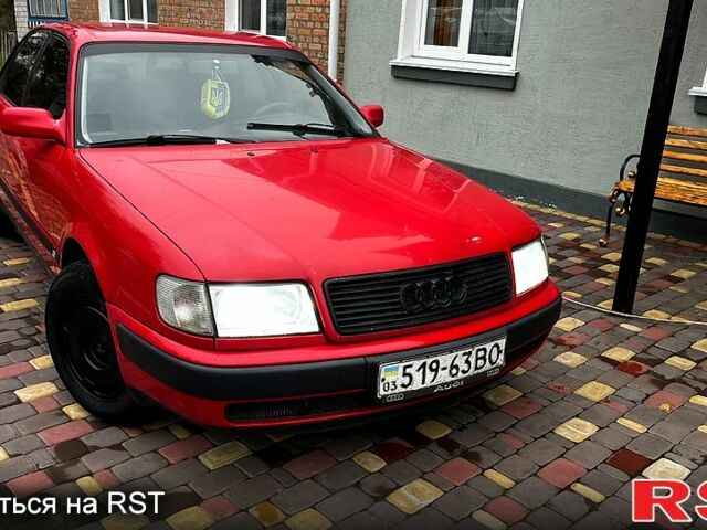 Червоний Ауді 100, об'ємом двигуна 2.8 л та пробігом 335 тис. км за 1699 $, фото 1 на Automoto.ua
