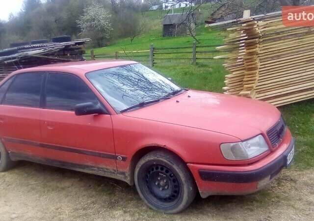 Червоний Ауді 100, об'ємом двигуна 2 л та пробігом 322 тис. км за 3099 $, фото 1 на Automoto.ua