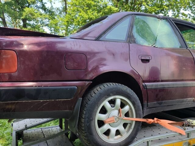 Красный Ауди 100, объемом двигателя 2.6 л и пробегом 353 тыс. км за 754 $, фото 1 на Automoto.ua