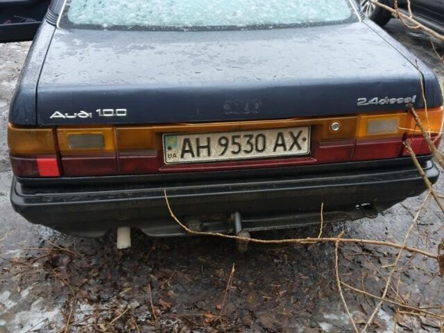 Синий Ауди 100, объемом двигателя 2.4 л и пробегом 450 тыс. км за 1860 $, фото 1 на Automoto.ua
