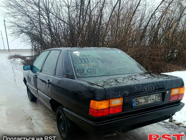 Синий Ауди 100, объемом двигателя 1.8 л и пробегом 350 тыс. км за 930 $, фото 1 на Automoto.ua