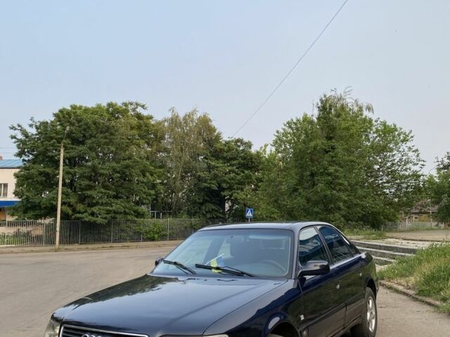 Синий Ауди 100, объемом двигателя 2.8 л и пробегом 334 тыс. км за 1600 $, фото 1 на Automoto.ua