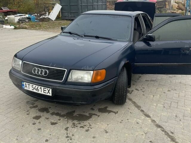 Синий Ауди 100, объемом двигателя 1.98 л и пробегом 320 тыс. км за 3000 $, фото 1 на Automoto.ua