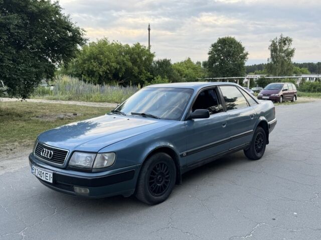 Синий Ауди 100, объемом двигателя 2 л и пробегом 300 тыс. км за 1900 $, фото 1 на Automoto.ua