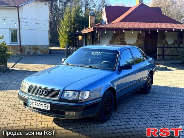 Синий Ауди 100, объемом двигателя 2 л и пробегом 380 тыс. км за 2000 $, фото 1 на Automoto.ua