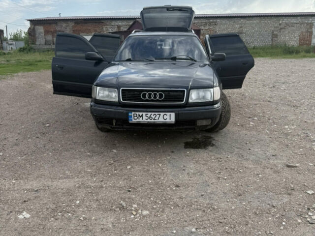 Синий Ауди 100, объемом двигателя 2 л и пробегом 300 тыс. км за 2800 $, фото 1 на Automoto.ua