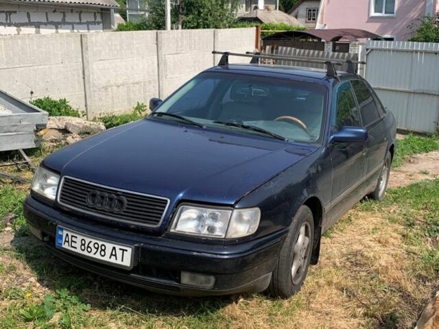 Синий Ауди 100, объемом двигателя 2.8 л и пробегом 600 тыс. км за 1000 $, фото 1 на Automoto.ua