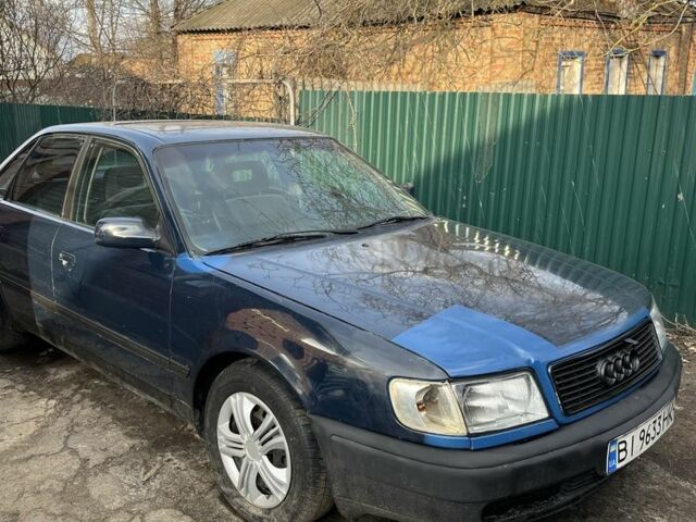 Синій Ауді 100, об'ємом двигуна 2.8 л та пробігом 450 тис. км за 1265 $, фото 1 на Automoto.ua