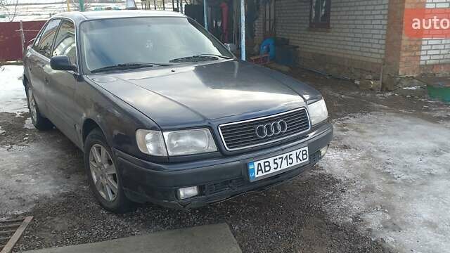 Синій Ауді 100, об'ємом двигуна 2.8 л та пробігом 546 тис. км за 1100 $, фото 1 на Automoto.ua