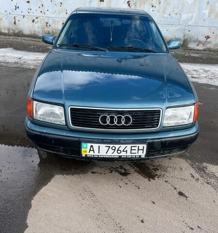 Синий Ауди 100, объемом двигателя 2.8 л и пробегом 450 тыс. км за 2500 $, фото 1 на Automoto.ua