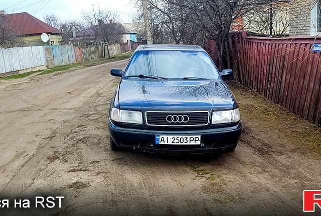 Синий Ауди 100, объемом двигателя 2.8 л и пробегом 388 тыс. км за 2000 $, фото 1 на Automoto.ua