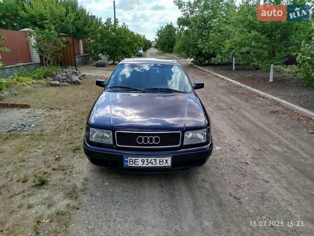 Синий Ауди 100, объемом двигателя 2.6 л и пробегом 353 тыс. км за 3200 $, фото 1 на Automoto.ua