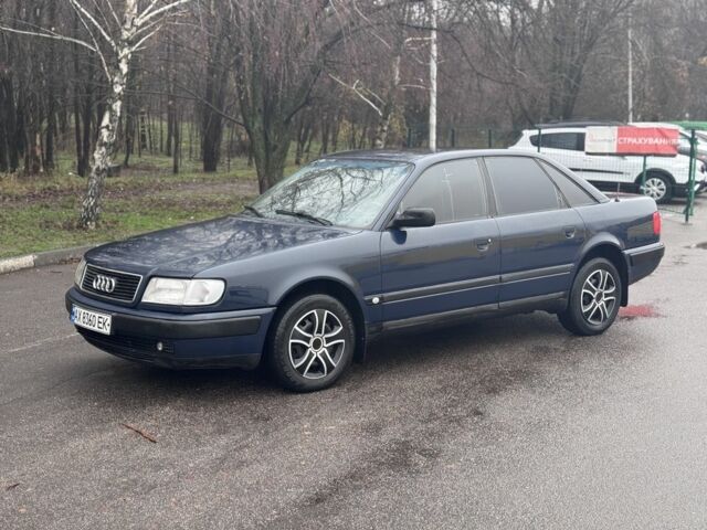 Синий Ауди 100, объемом двигателя 2 л и пробегом 264 тыс. км за 2500 $, фото 1 на Automoto.ua