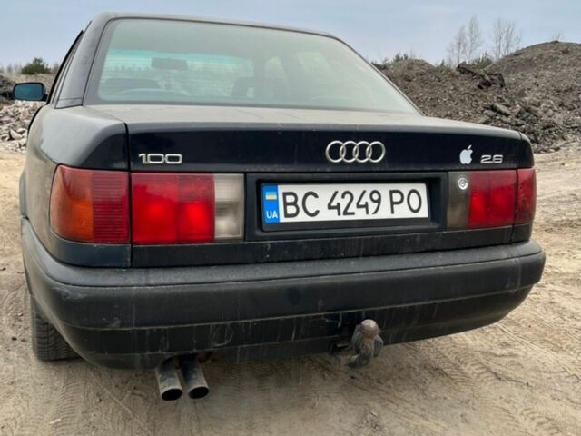 Синий Ауди 100, объемом двигателя 2.6 л и пробегом 220 тыс. км за 2200 $, фото 1 на Automoto.ua