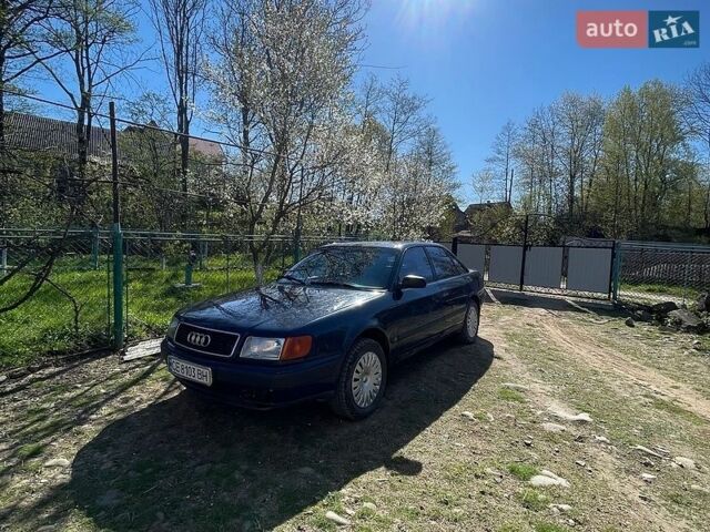 Синий Ауди 100, объемом двигателя 2.5 л и пробегом 356 тыс. км за 2600 $, фото 1 на Automoto.ua