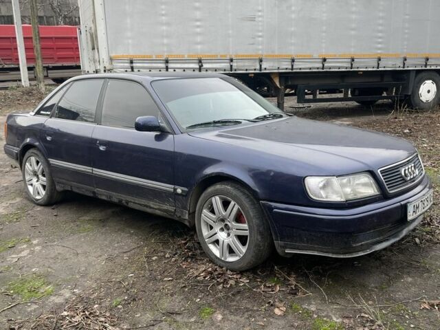 Синий Ауди 100, объемом двигателя 2.6 л и пробегом 400 тыс. км за 1000 $, фото 1 на Automoto.ua