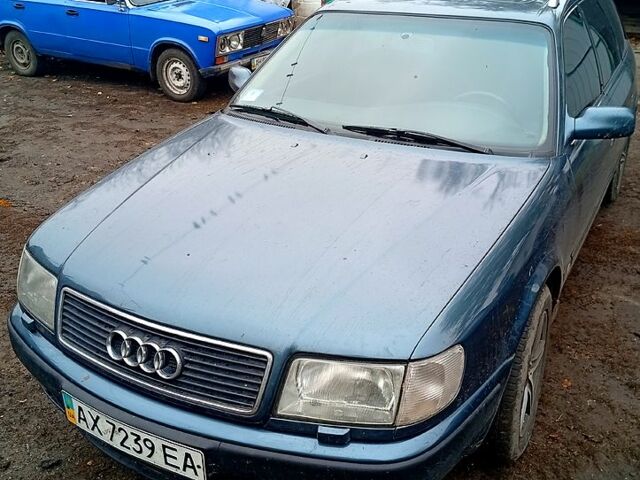 Синий Ауди 100, объемом двигателя 2.8 л и пробегом 360 тыс. км за 2900 $, фото 1 на Automoto.ua