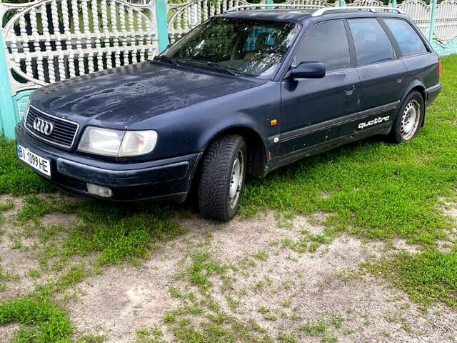 Синий Ауди 100, объемом двигателя 2.8 л и пробегом 0 тыс. км за 2500 $, фото 1 на Automoto.ua