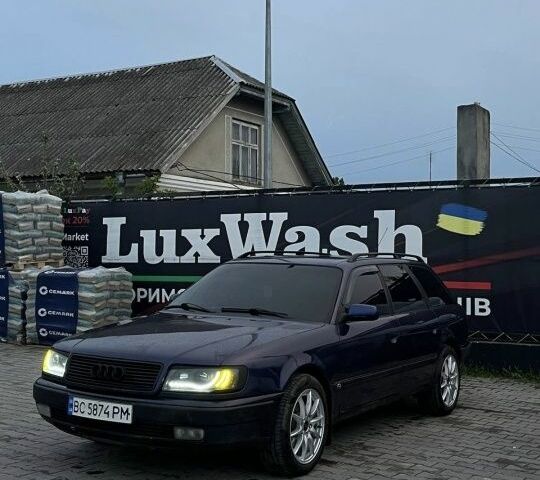 Синий Ауди 100, объемом двигателя 2.6 л и пробегом 348 тыс. км за 2800 $, фото 1 на Automoto.ua