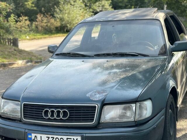 Зеленый Ауди 100, объемом двигателя 2 л и пробегом 527 тыс. км за 1500 $, фото 1 на Automoto.ua