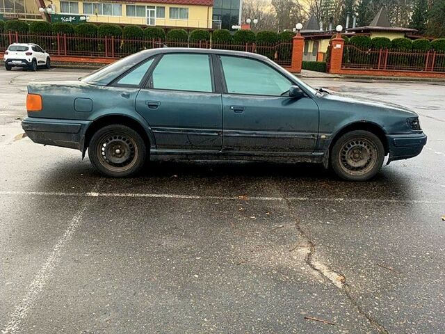 Зеленый Ауди 100, объемом двигателя 2 л и пробегом 200 тыс. км за 1400 $, фото 1 на Automoto.ua